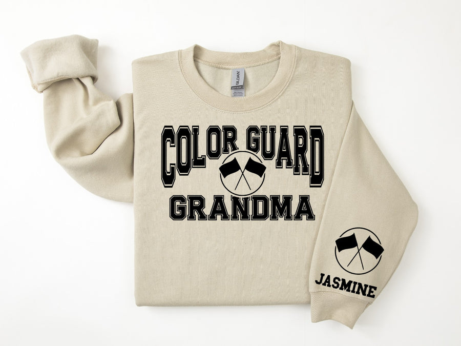 Color Guard Personalized Sweatshirt for Mom, Dad or Family Supporters