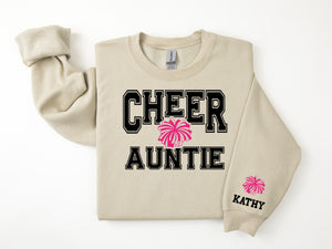 Cheer Personalized Sweatshirt for Mom, Dad or Family Supporters