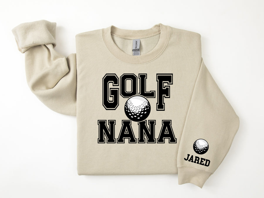 Golf Personalized Sweatshirt for Mom, Dad or Family Supporters