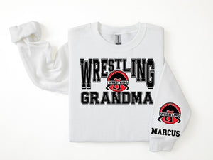 Wrestling Personalized Sweatshirt for Mom, Dad or Family Supporters