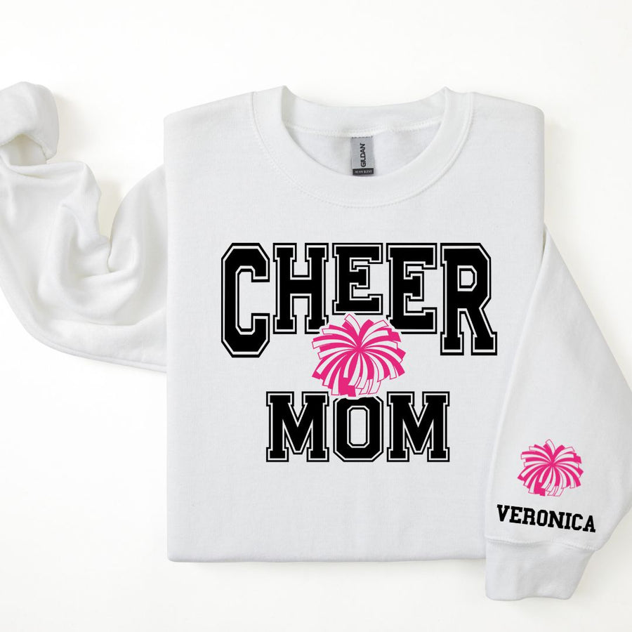 Cheer Personalized Sweatshirt for Mom, Dad or Family Supporters