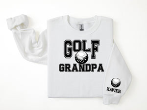 Golf Personalized Sweatshirt for Mom, Dad or Family Supporters