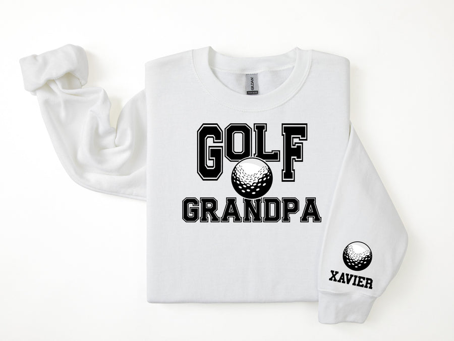 Golf Personalized Sweatshirt for Mom, Dad or Family Supporters