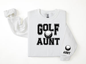 Golf Personalized Sweatshirt for Mom, Dad or Family Supporters