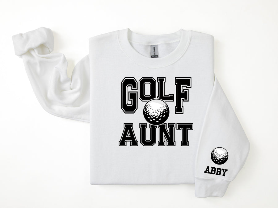 Golf Personalized Sweatshirt for Mom, Dad or Family Supporters