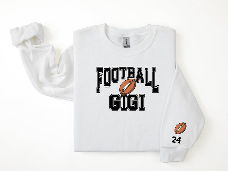 Football Personalized Sweatshirt for Mom, Dad or Family Supporters