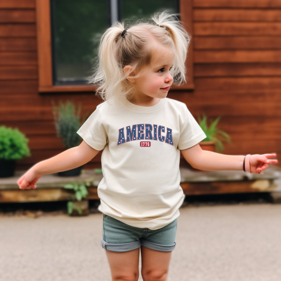 America 1776 Traditional 4th of July Themed T-Shirt