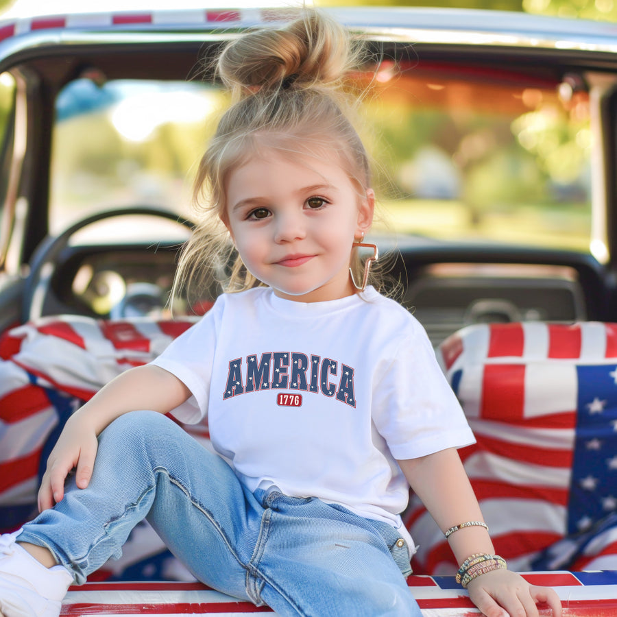 America 1776 Traditional 4th of July Themed T-Shirt