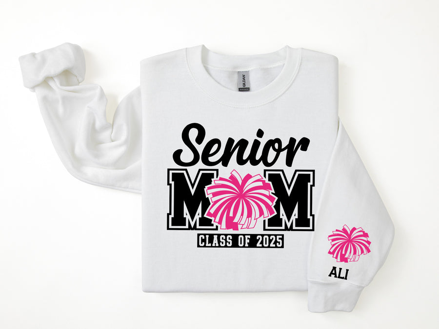 Senior Mom Personalized Cheer Sweatshirt