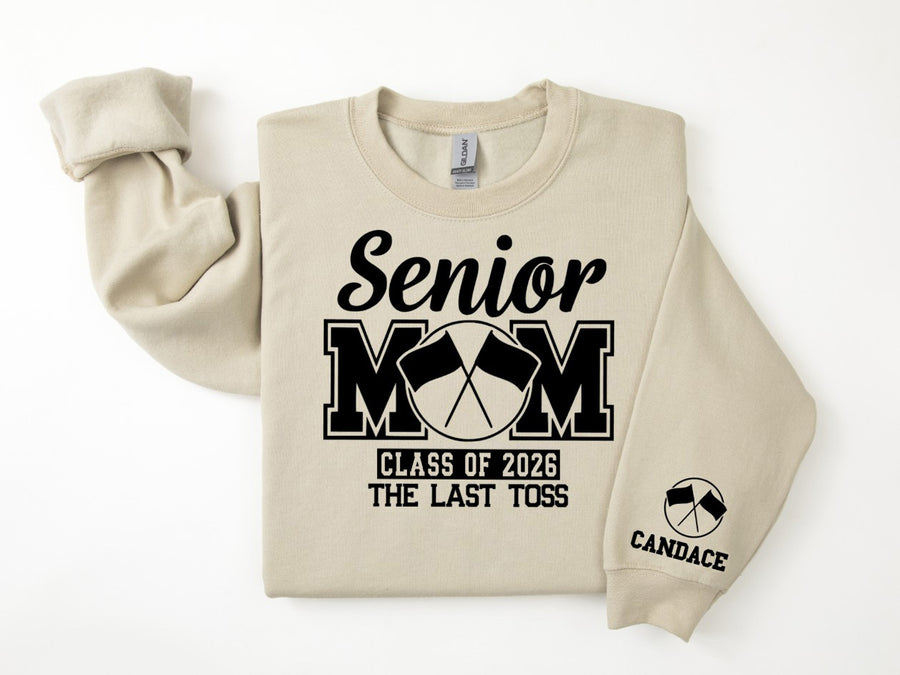 Senior Mom Personalized Color Guard Sweatshirt