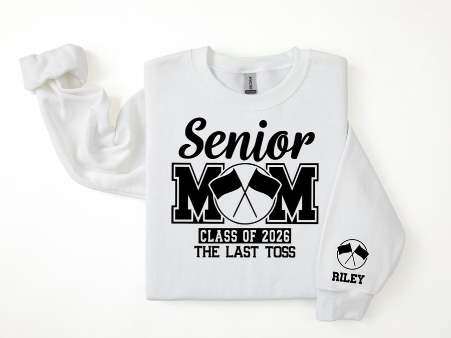 Senior Mom Personalized Color Guard Sweatshirt