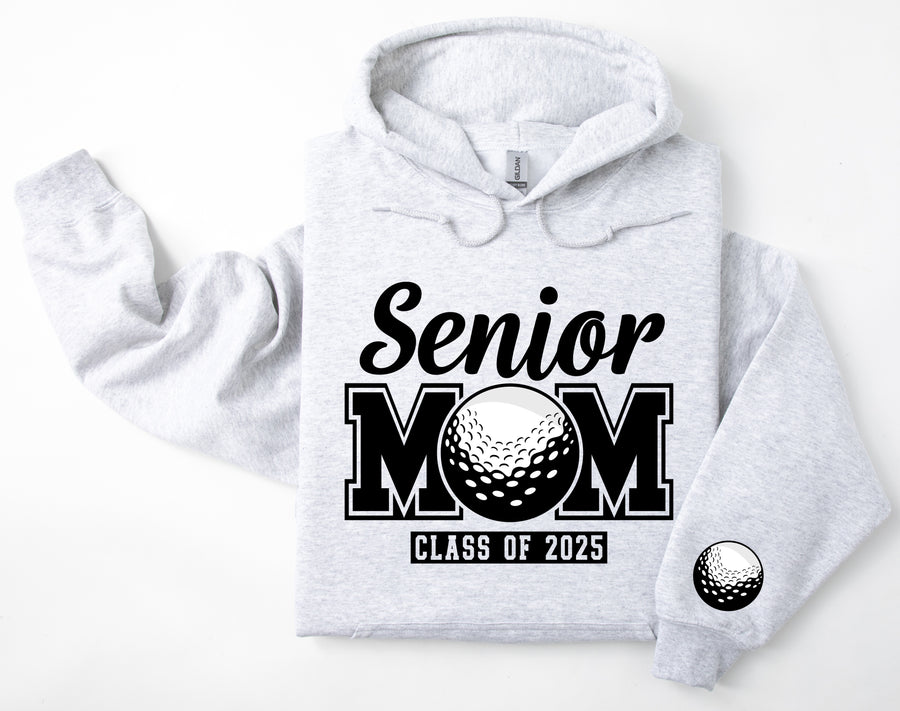 Senior Mom Personalized Golf Hoodie Sweatshirt