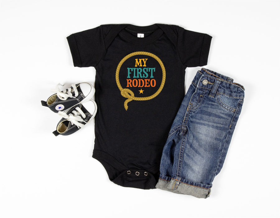 "My First Rodeo" Personalized 1st Birthday Outfit T-shirt/Bodysuit