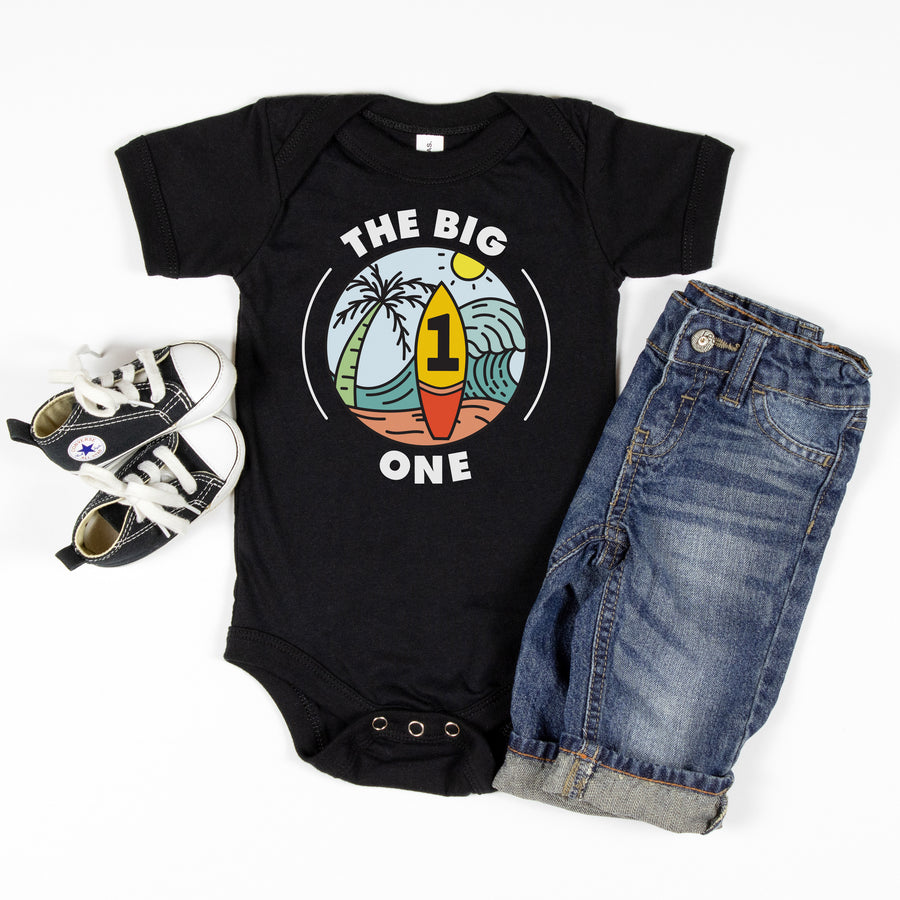 "The Big One" Surf-themed Personalized 1st Birthday T-shirt/Bodysuit