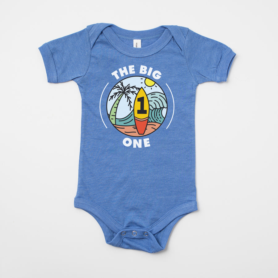 "The Big One" Surf-themed Personalized 1st Birthday T-shirt/Bodysuit