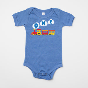 One Train Personalized 1st Birthday T-shirt or Bodysuit