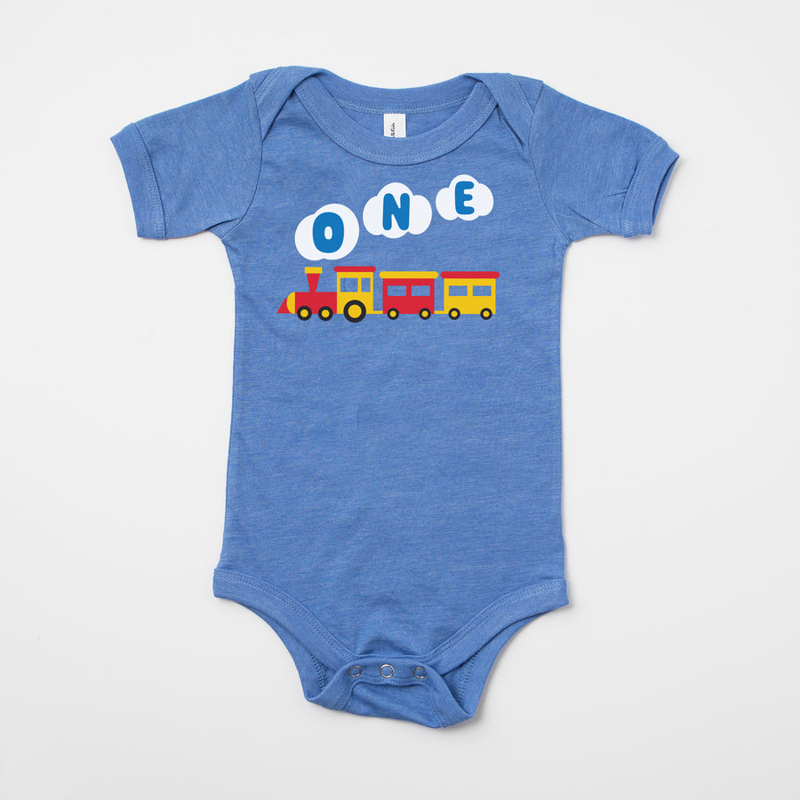One Train Personalized 1st Birthday T-shirt or Bodysuit