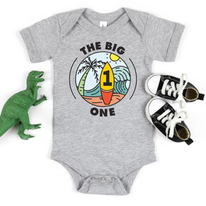 "The Big One" Surf-themed Personalized 1st Birthday T-shirt/Bodysuit