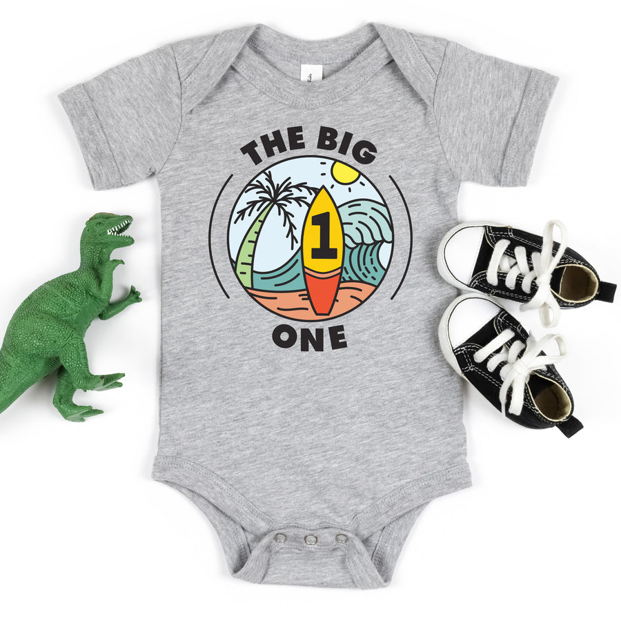 "The Big One" Surf-themed Personalized 1st Birthday T-shirt/Bodysuit