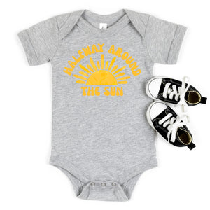 "Halfway Around the Sun" Personalized 1/2 Birthday Outfit T-shirt/Bodysuit