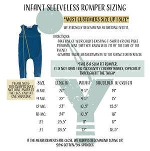 "Half" Slim Fit Sleeveless 1/2 Birthday Romper