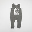 Load image into Gallery viewer, 1st Year Down Football Slim Fit Sleeveless Romper
