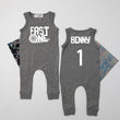 Load image into Gallery viewer, "Fast One" Racing Theme Slim Fit Sleeveless Romper

