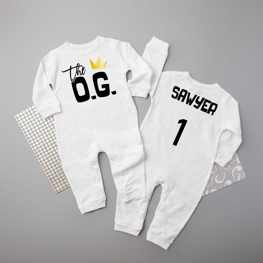 The OG Hip Hop Long Sleeved 1st Birthday Romper