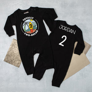 "Totally Two-bular" 2nd Birthday Long Sleeve Romper