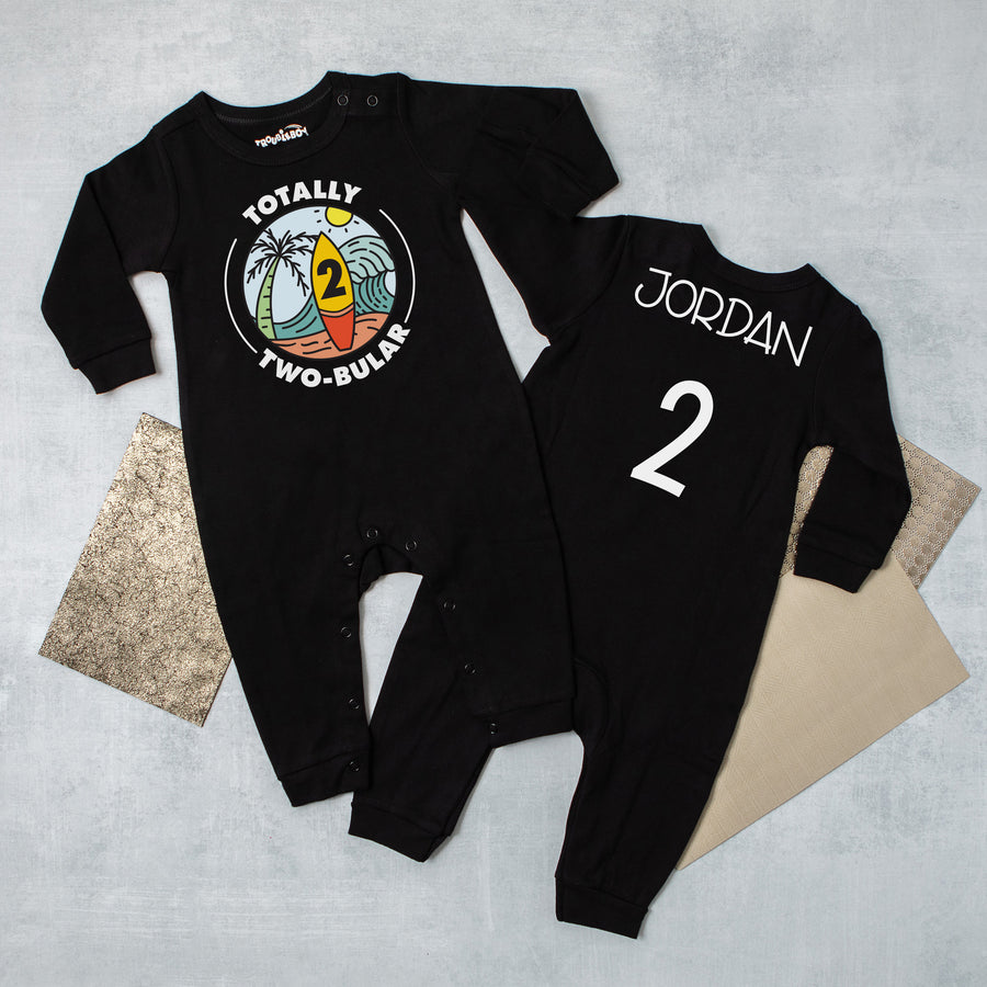 "Totally Two-bular" 2nd Birthday Long Sleeve Romper