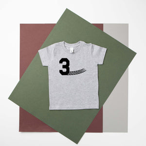 3 Racecar Themed 3rd Birthday Personalized T-shirt