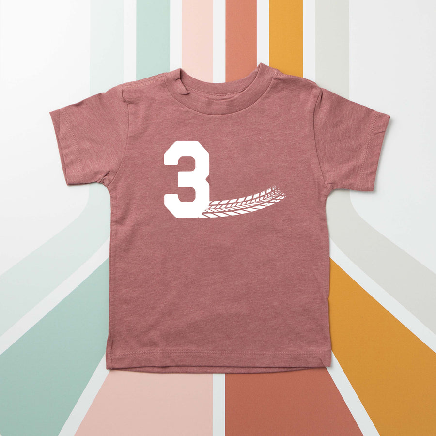 3 Racecar Themed 3rd Birthday Personalized T-shirt