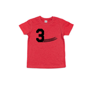 3 Racecar Themed 3rd Birthday Personalized T-shirt