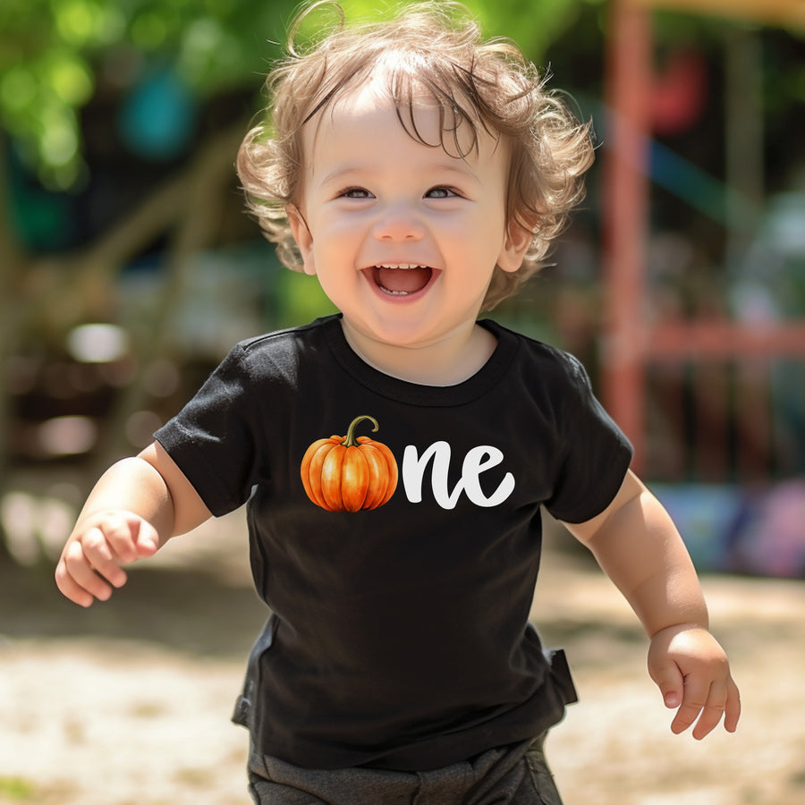 "One Pumpkin" Personalized 1st Birthday Outfit T-shirt/Bodysuit