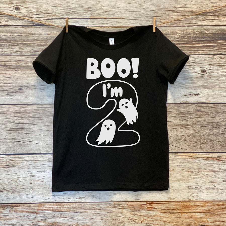 "Boo I'm 2" Second Birthday Personalized T-shirt