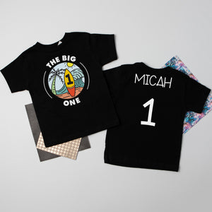 "The Big One" Surf-themed Personalized 1st Birthday T-shirt/Bodysuit