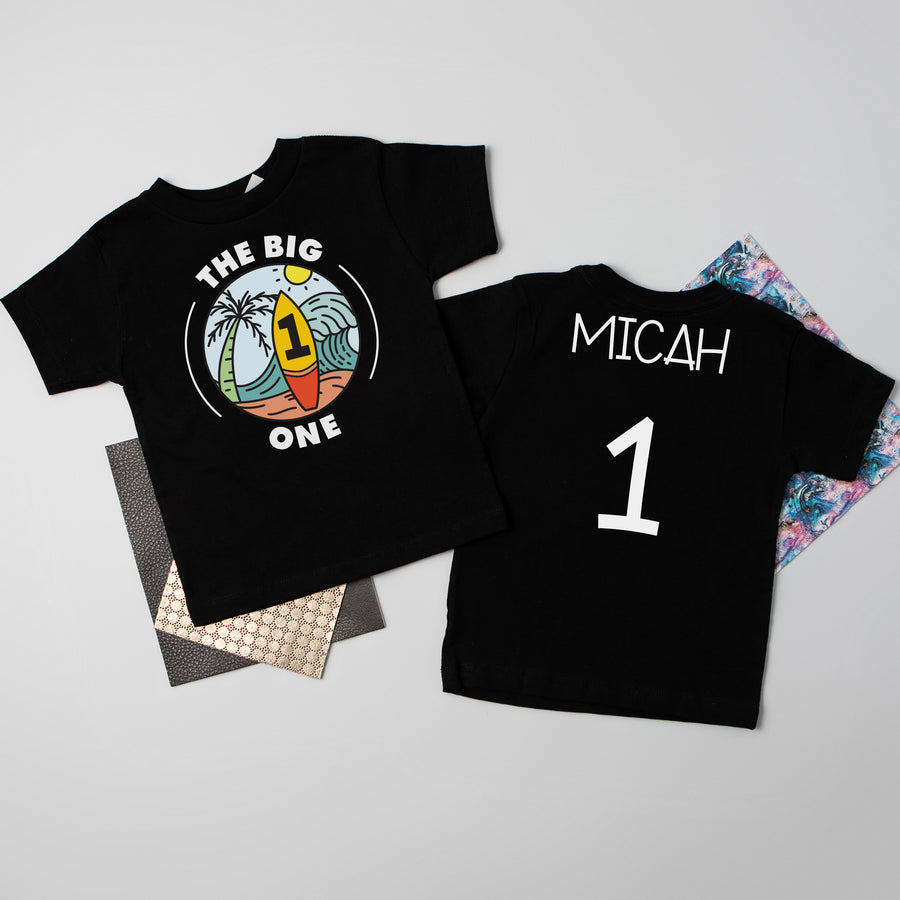 "The Big One" Surf-themed Personalized 1st Birthday T-shirt/Bodysuit