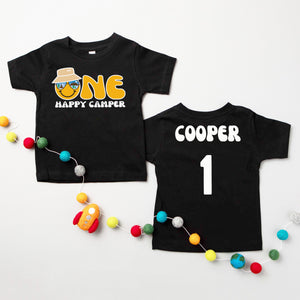 One Happy Camper Personalized 1st Birthday Outfit T-shirt/Bodysuit