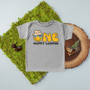 One Happy Camper Personalized 1st Birthday Outfit T-shirt/Bodysuit