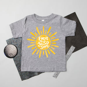 "First Trip Around the Sun" Personalized 1st Birthday Outfit T-shirt/Bodysuit