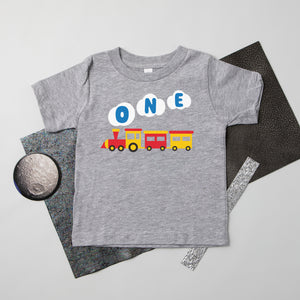 One Train Personalized 1st Birthday T-shirt or Bodysuit