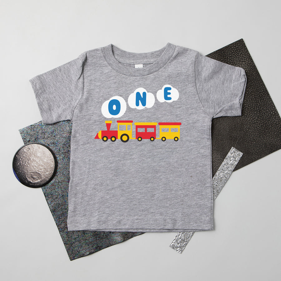 One Train Personalized 1st Birthday T-shirt or Bodysuit
