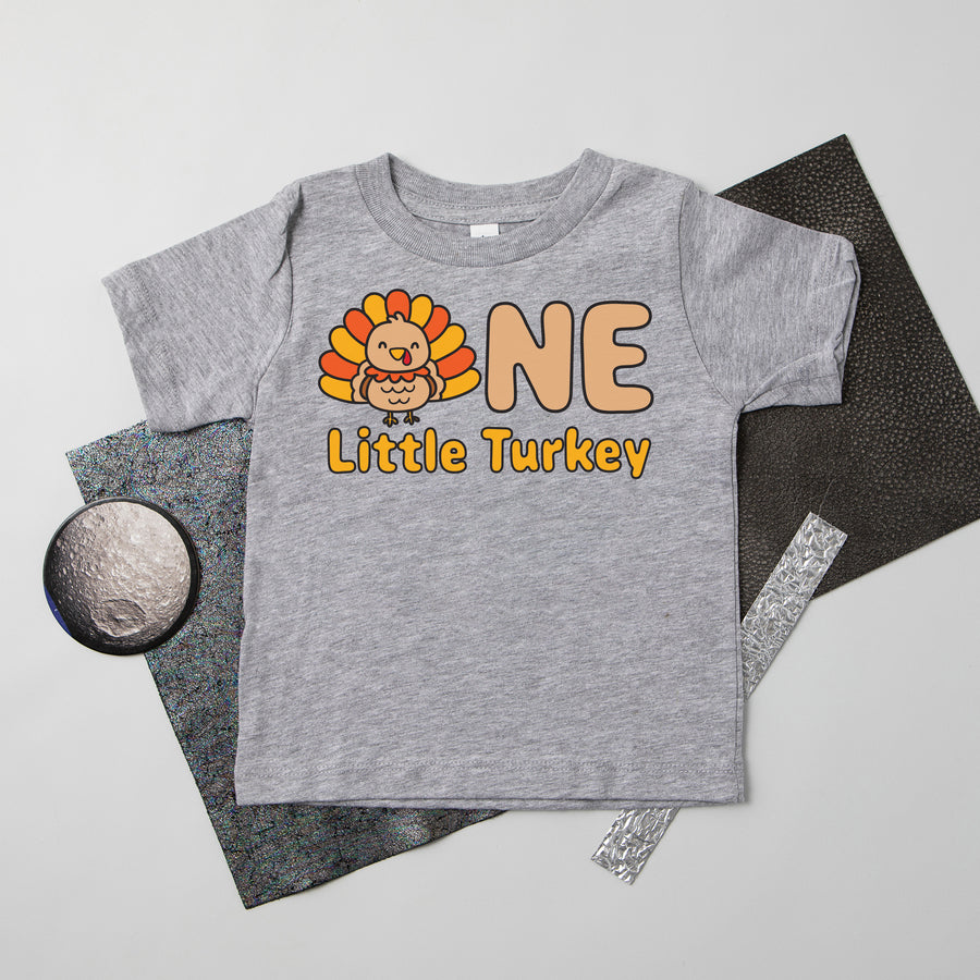 One Little Turkey Personalized 1st Birthday T-shirt/Bodysuit