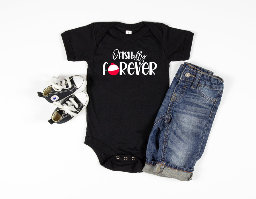 "O'fishally Forever" Adoption Bodysuit or T-shirt for infants.