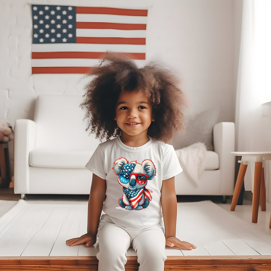 Patriotic Animals, 4th of July Kids T-shirts