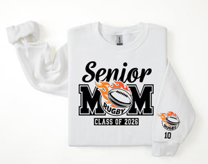 Senior Mom Personalized Rugby Sweatshirt