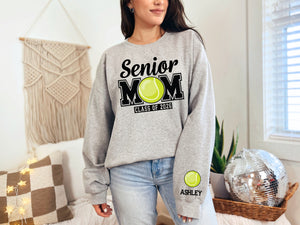 Senior Mom 2026 Personalized Tennis Sweatshirt