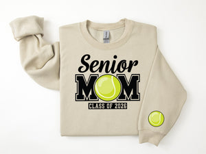 Senior Mom 2026 Personalized Tennis Sweatshirt