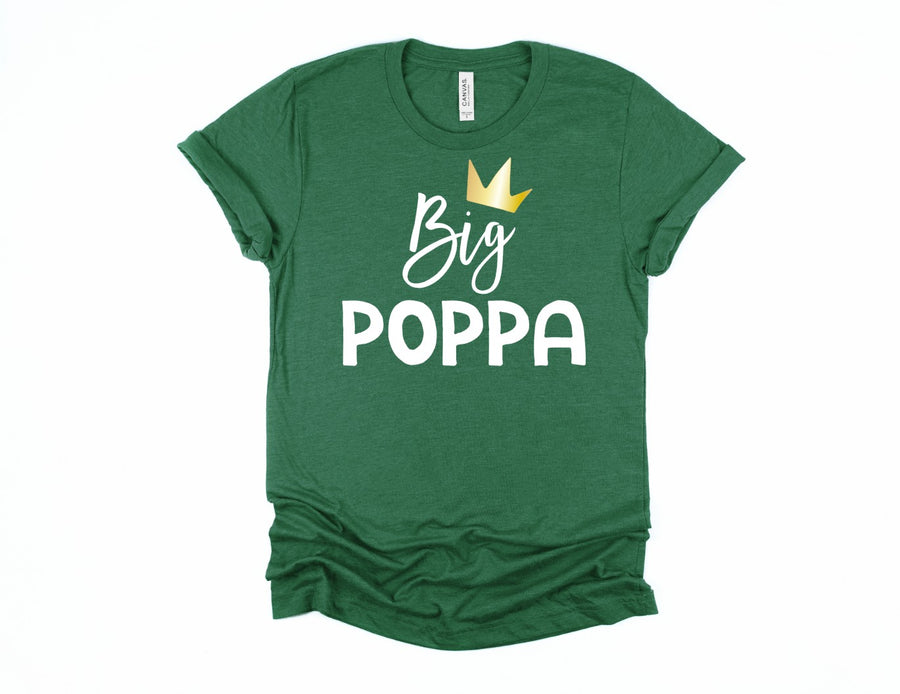 "Sicker Than Your Average Mama. Big Poppa" 1st Birthday Custom Parent T-shirt - Spring/Autumn Colors