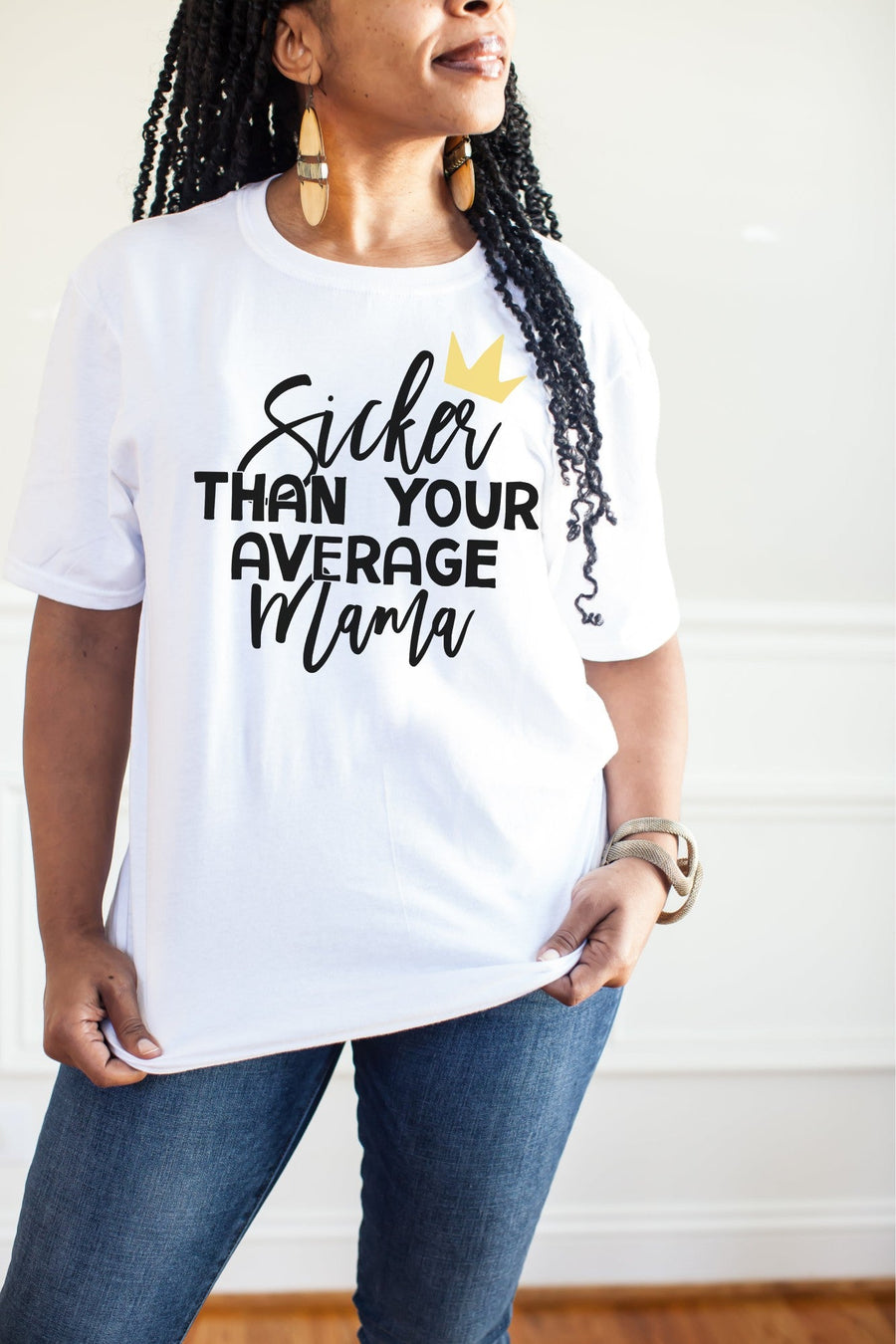 "Sicker Than Your Average Mama/ Big Poppa" 1st Birthday Custom Parent T-shirt - Winter/Fall Colors